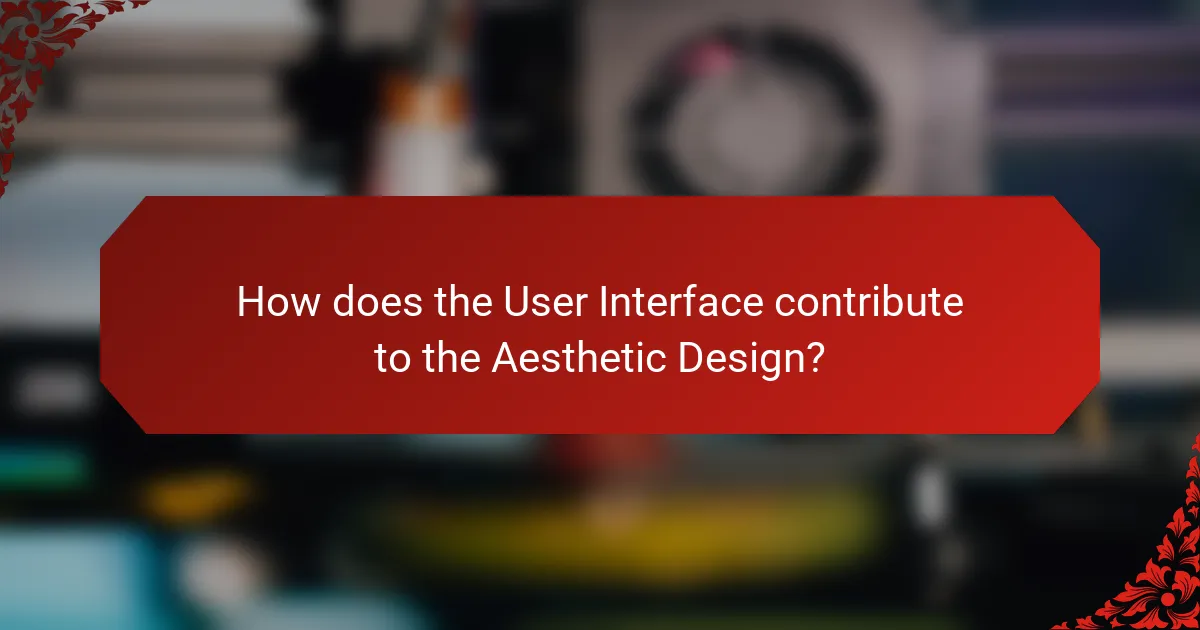 How does the User Interface contribute to the Aesthetic Design?